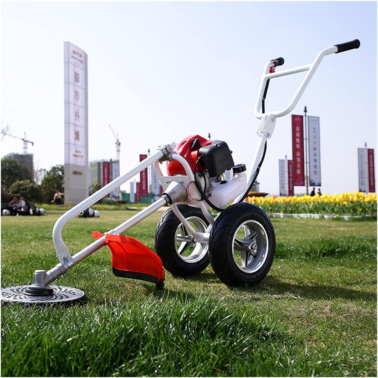 Decespugliatore carrellato dettaglio prodotto