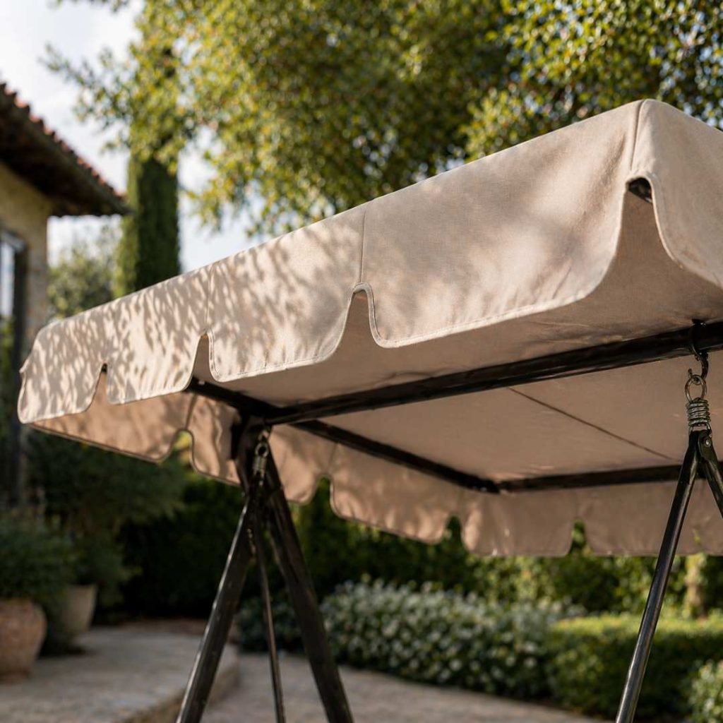 Dondolo da giardino con tettuccio regolabile